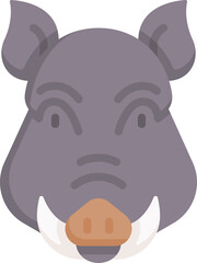 boar Illustration on a white background    