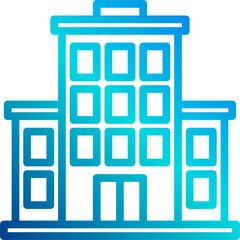 building Illustration on a white background   