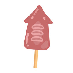 イカ焼き  イラスト