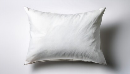 Obraz premium close up of a white pillow on white background