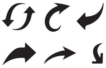 Arrow vector elements hand drawn arrows brush stock curly arrow collection. vector eps 10