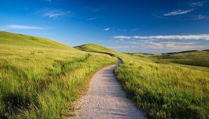 Obraz premium Path on Wah'Kon Tah Prairie