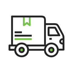 Naklejka premium Delivery Truck Icon Representing Transport and Shipping