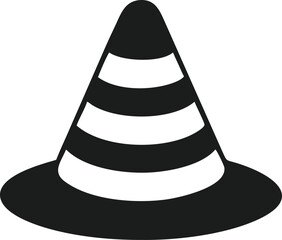 traffic cone silhouette