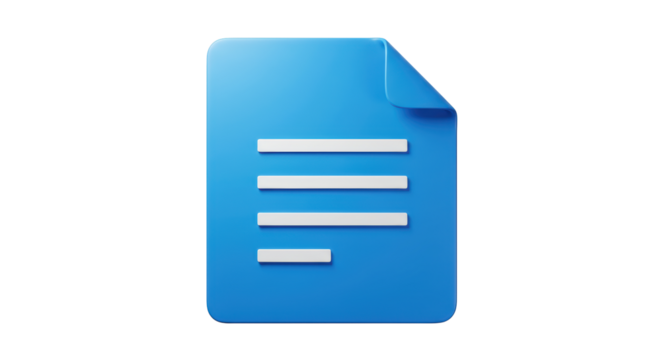 Isolated Google Docs Icon