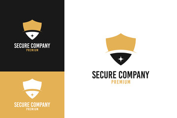 Secure company logo design template vector illustration
