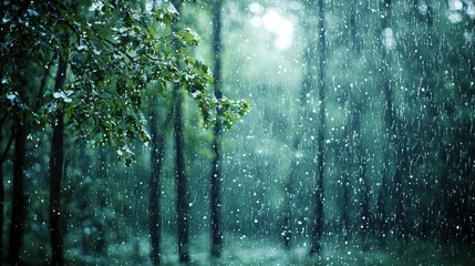 Rainy Day in the Enchanting Forest