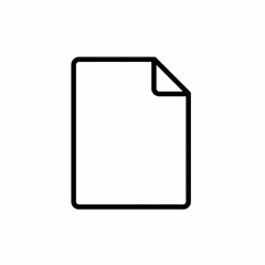 Fototapeta premium Simple Document Icon Clean Line Art Design for Web and App Interfaces