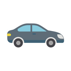 Side Sedan Icon Representing Compact Car and Urban Transportation