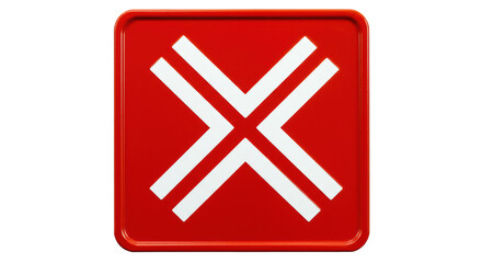 Fototapeta premium Isolated Cross Sign