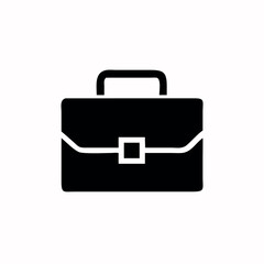 Minimalist Black Briefcase Design Icons