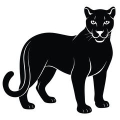 cougar vector sihouette