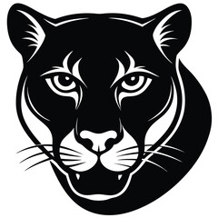 cougar vector sihouette