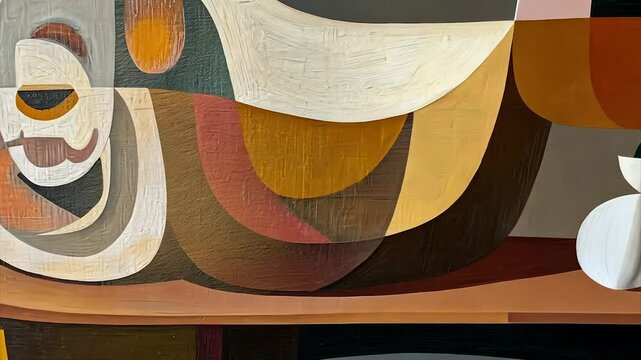 Abstract Still Life on a Table