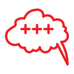 Speech bubble  Speech bubble. Cloud speech bubble. Vector