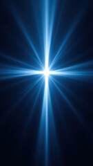 Fototapeta premium A digitally altered image showing a cross with a light effect emanating from its center.