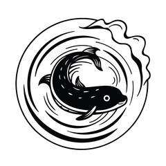 leviathan spinning in whirlpool