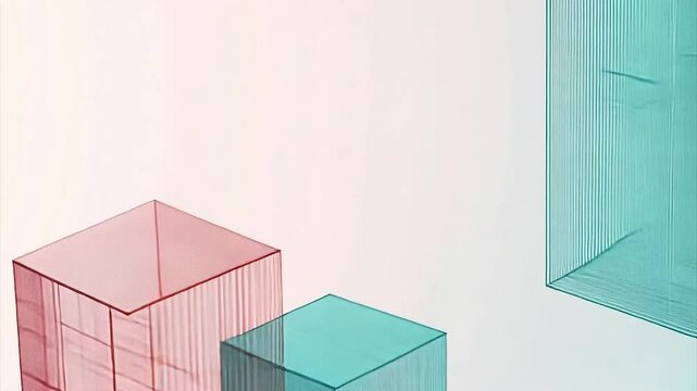 Translucent, colored, architectural, acrylic, sculptures