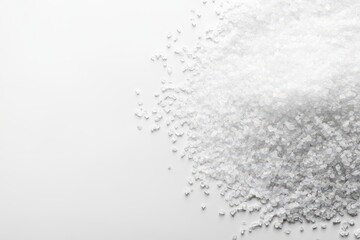 Pile of fine white crystals