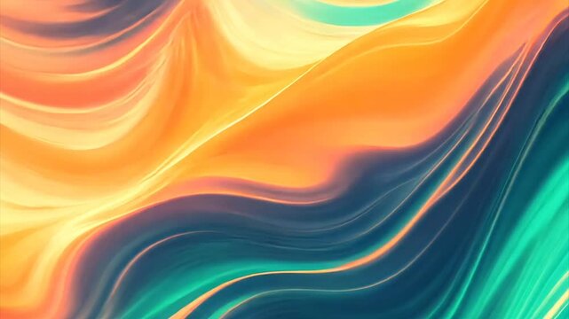 Abstract fluid swirls of vibrant colors