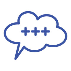 Speech bubble  Speech bubble. Cloud speech bubble. Vector