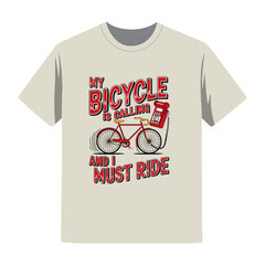 My Bicycle is Calling And I Must Ride - Retro Cycling T-Shirt Design
