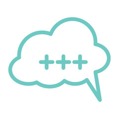 Speech bubble  Speech bubble. Cloud speech bubble. Vector