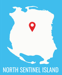 North sentinel island Map 