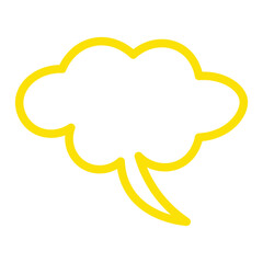 Speech bubble  Speech bubble. Cloud speech bubble. Vector