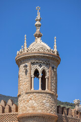 Colomares Monument (Castillo de Colomares), fancy castle designed in honor of Christopher Columbus,...