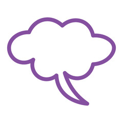 Speech bubble  Speech bubble. Cloud speech bubble. Vector