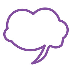 Speech bubble  Speech bubble. Cloud speech bubble. Vector