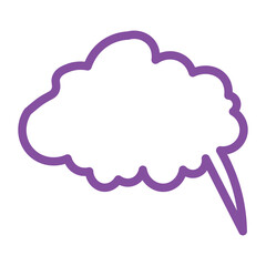 Speech bubble  Speech bubble. Cloud speech bubble. Vector