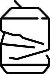 can Illustration on a white background     