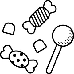 candy Illustration on a white background    