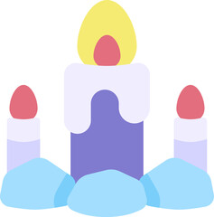 candles Illustration on a white background    