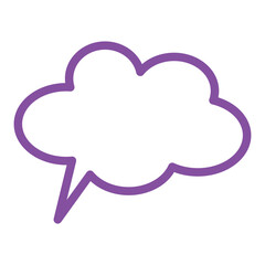 Speech bubble  Speech bubble. Cloud speech bubble. Vector