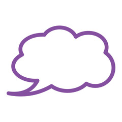 Speech bubble  Speech bubble. Cloud speech bubble. Vector