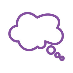 Speech bubble  Speech bubble. Cloud speech bubble. Vector