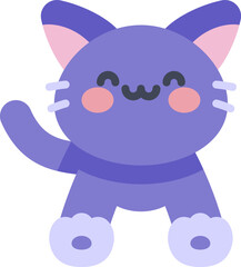 cat Illustration on a white background     