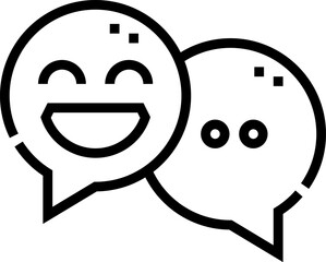 chat Illustration on a white background   