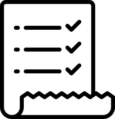 check list Illustration on a white background   