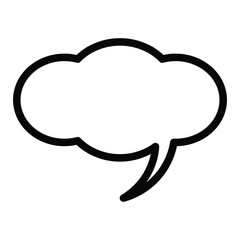 Speech bubble  Speech bubble. Cloud speech bubble. Vector