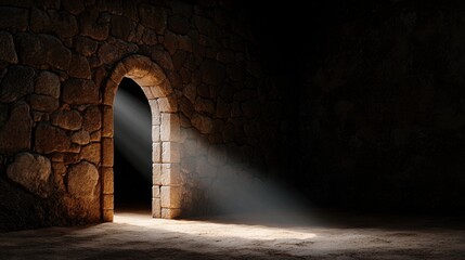 Fototapeta premium Dark Cave Entrance