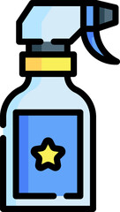 cleaning spray Illustration on a white background     