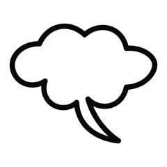 Speech bubble  Speech bubble. Cloud speech bubble. Vector