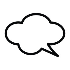 Speech bubble  Speech bubble. Cloud speech bubble. Vector
