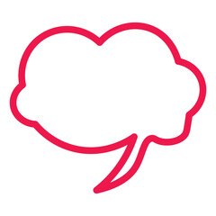 Speech bubble  Speech bubble. Cloud speech bubble. Vector