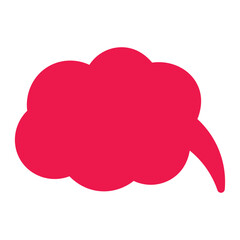 Speech bubble  Speech bubble. Cloud speech bubble. Vector