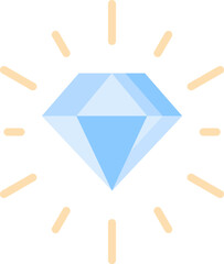 diamond Illustration on a white background   